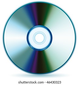 Vector compact disc - mesh and gradient