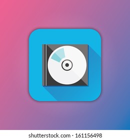 Vector Compact Disk in Case