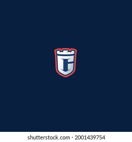Vector, company block, logo Castle, monogram C