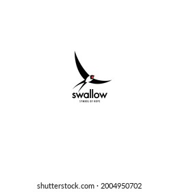 Vector, company block, logo. Swallow