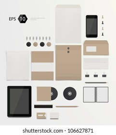 Vector company corporate style template design eps10