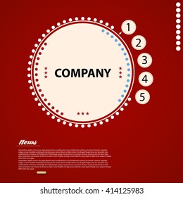 Vector Company infographic overview design template