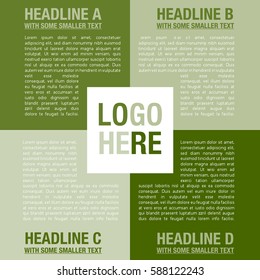 Vector company infographic template with logo and nice typography