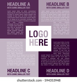 Vector company infographic template with logo and nice typography