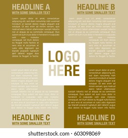 Vector company infographic template with logo and nice typography