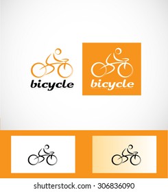 Vector company logo icon element template bicycle cyclist cyclism bicyclist bicyclism  