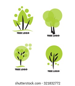Vector company logo icon element template nature green tree