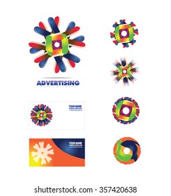 Vector company logo icon element template agency advertising ad
