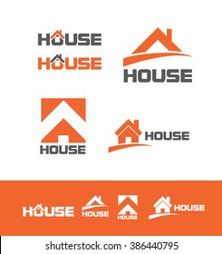 Vector company logo icon element template house home roof real estate 