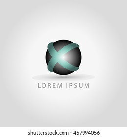 Vector company logo icon element template circle sphere