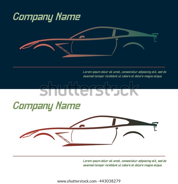 Vector
company logo icon element template car contour shape fast racing
automobile service auto. Vector
illustration.