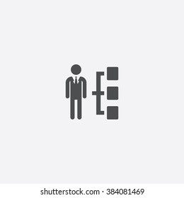 Vector company structure Icon