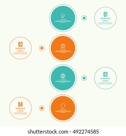 Vector  Comparative chart with banner for presentation, informative forms. Infographic option. Timeline  Info chart Process step by step illustration. 