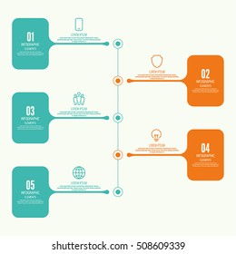 Vector  Comparative chart with banner for presentation, informative forms. Infographic option. Timeline  Info chart Process step by step illustration. 