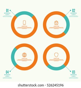 Vector  Comparative chart with banner for presentation, informative forms. Infographic option. Timeline  Info chart Process step by step illustration. 