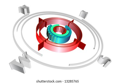 Vector compass
