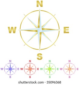 Vector compass. Graphic elements set.