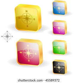 Vector compass. Graphic elements set.