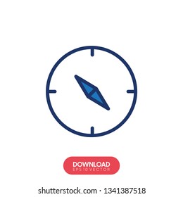 Vector compass icon - Vector