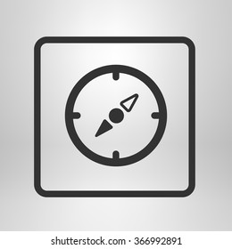 Vector compass icon.
