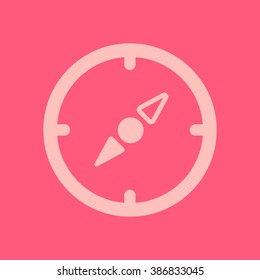 Vector compass icon.