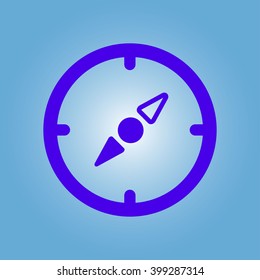 Vector compass icon.