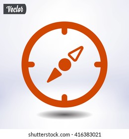 Vector compass icon.