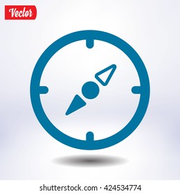 Vector compass icon.
