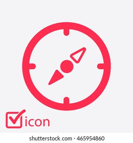 Vector compass icon.