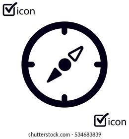 Vector compass icon.