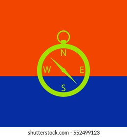 Vector Compass Icon.