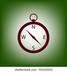 Vector Compass Icon.