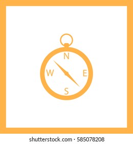 Vector Compass Icon.