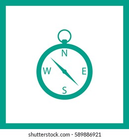 Vector Compass Icon.