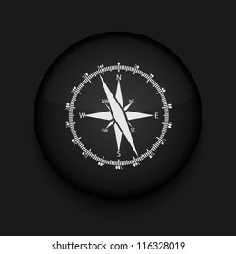 Vector compass icon. Eps10. Easy to edit