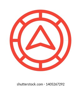 Vector compass icon Vector illustration. - Vector
