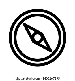 Vector compass icon Vector illustration. - Vector
