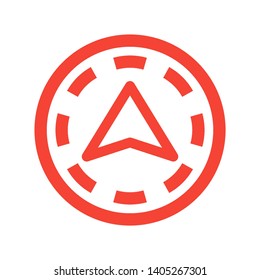 Vector compass icon Vector illustration. - Vector
