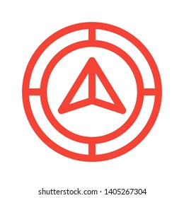 Vector compass icon Vector illustration. - Vector
