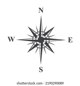 Vector compass icon. compass illustration
