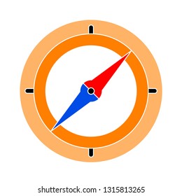 Vector Compass Icon - Navigation Symbol - Compass Direction Icon