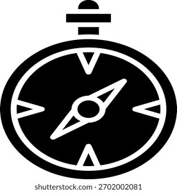 A vector compass icon showing the cardinal directions symbolizes leadership, strategy, and finding one's way during complex missions.