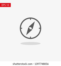 Vector compass icon. Vector web design