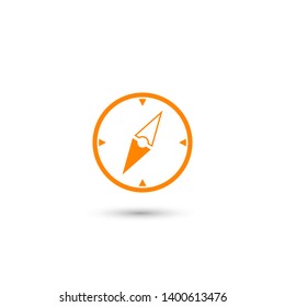 Vector compass icon. Vector web design