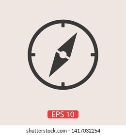 Vector compass icon. Vector web design