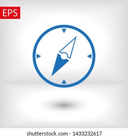 Vector compass icon. Vector web design