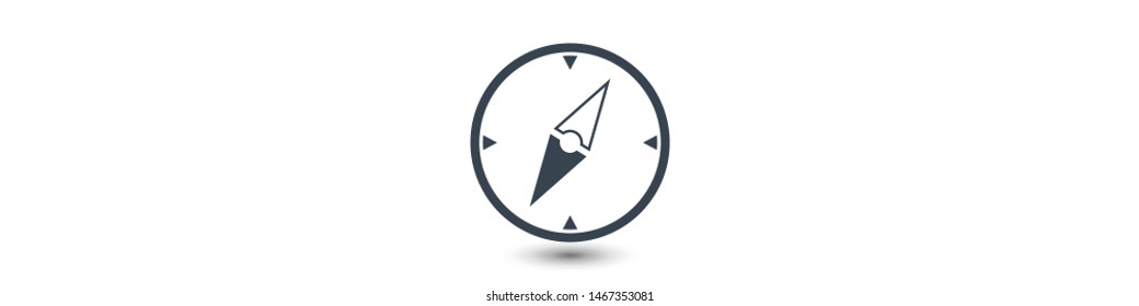 Vector compass icon. Vector web design