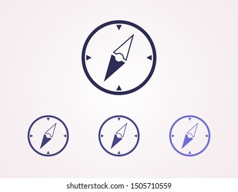 Vector compass icon. Vector web design
