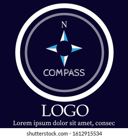 vector compass logo icon company