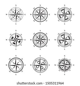 Vector - Compass signs and symbols logo